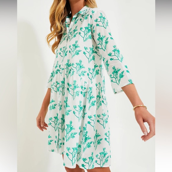 RO'S GARDEN
Green Katano Deauville Short Dress - Picture 3 of 11